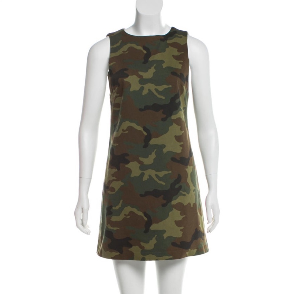 Alice Olivia camouflage dress